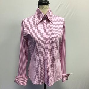 Farinaz-NWT, Tailored Striped Blouse